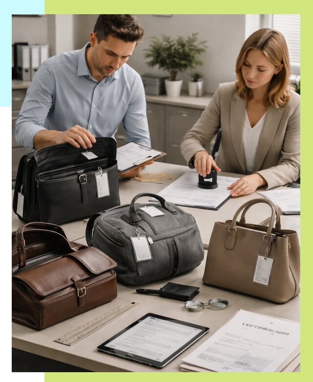 Сертификация сумок в Кропоткине от 8144 руб. | Алешин-Крп