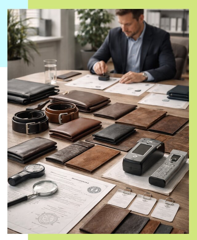 Сертификация кожаных изделий в Кропоткине от 13031 р. | Алешин-Крп