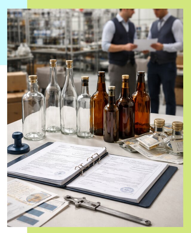 Сертификация стеклянных бутылок в Кропоткине от 27148 р. | Алешин-Крп