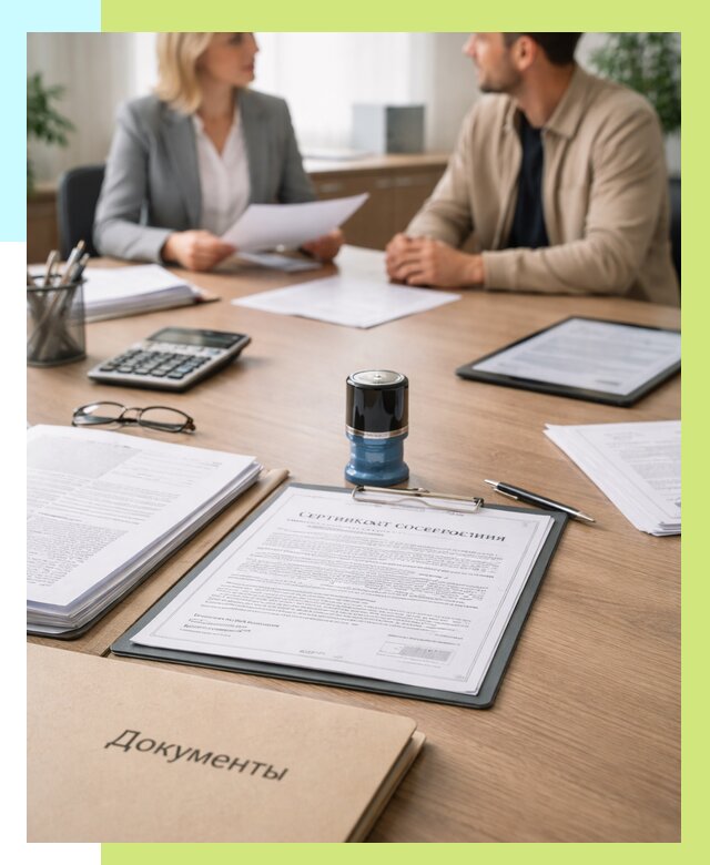 Сертификат соответствия на продукцию в Кропоткине от 16289 р.|Алешин-Крп