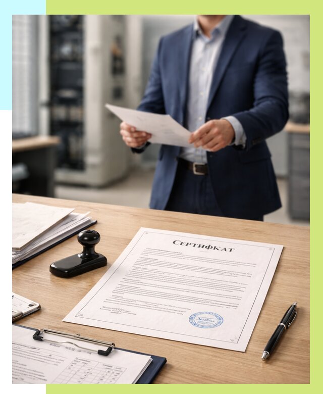 Сертификат на оборудование в Кропоткине от 16289 р. | Алешин-Крп