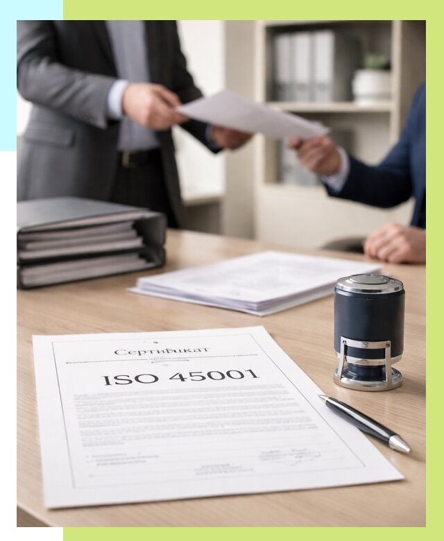 Сертификат ISO 45001 в Кропоткине под ключ от 48866 р. | Алешин-Крп